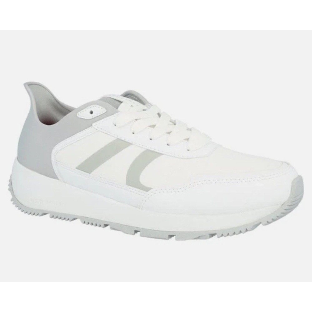 Redvanly Kenton Minimalist Athletic Lifestyle Sneakers White Grey Mens‎ 10